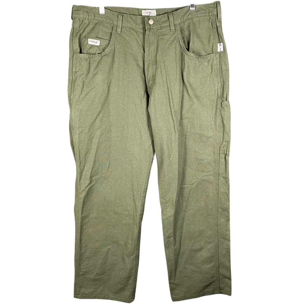 Tyndale FRMC Work Pants Mens Olive Green‎ Carpenter Flame Resistant CAT 2 USA